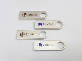 USB Logo color printing and laser etching service